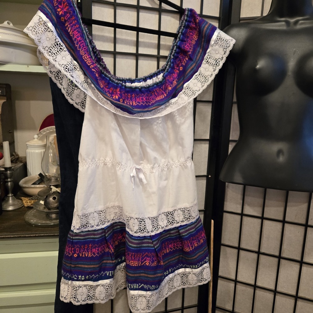 Mexican dress girls size 6-Cinco de Mayo Dress-Fiesta-vintage - Picture 11 of 13
